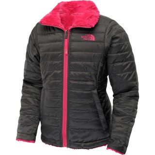 THE NORTH FACE Girls Reversible Mossbud Swirl Jacket   Size Xl, Graphite/pink