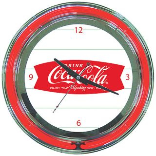 Trademark Global Coca Cola 14 Neon Clock   Refreshing Feeling Design (COKE 