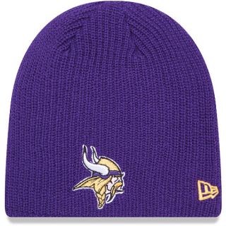 NEW ERA Womens Minnesota Vikings Soft Snow Fleece Knit Hat, Purple