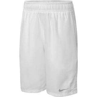 NIKE Boys New Boarder Tennis Shorts   Size Small, White/white/silver