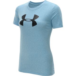 UNDER ARMOUR Womens Charged Cotton Big Logo Short Sleeve T Shirt   Size Small,