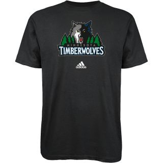 adidas Mens Minnesota Timberwolves Full Primary Logo Short Sleeve T Shirt  
