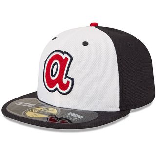 NEW ERA Mens Atlanta Braves 39THIRTY Clubhouse Cap   Size 7.625, Black