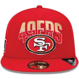 NEW ERA Youth San Francisco 49ers Draft 59FIFTY Fitted Cap   Size 6.625, Red