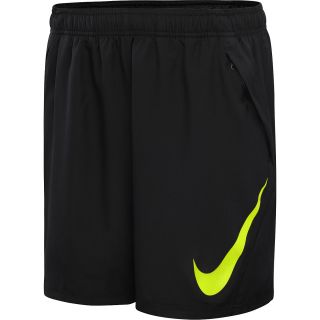 NIKE Mens Amplify Woven Soccer Shorts   Size 2xl, Wolf Grey/volt