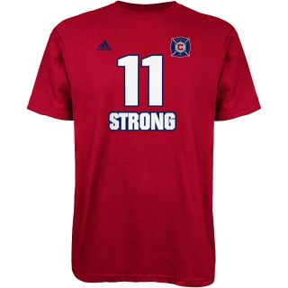 adidas Mens Chicago Fire Hard Pitch Short Sleeve T Shirt   Size Small, Red