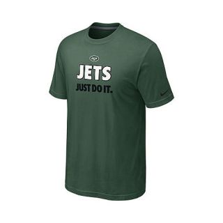 NIKE Mens New York Jets Just Do It Short Sleeve T Shirt   Size Medium,