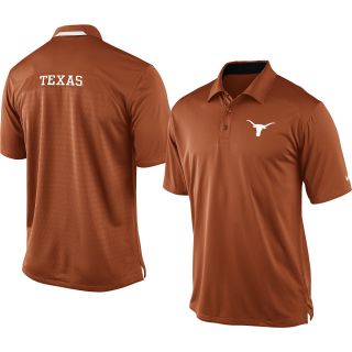 NIKE Mens Texas Longhorns Dri FIT Coaches Polo   Size Medium, Dk.orange