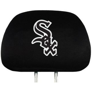 Team ProMark Chicago White Sox Headrest Cover in Black Features Embroidered