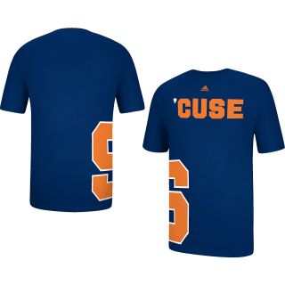 adidas Mens Syracuse Orange Getting Big Short Sleeve T Shirt   Size Large,