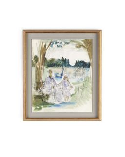 French Watercolor, C. 1860 Giclee