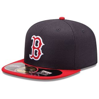 NEW ERA Mens Boston Red Sox Diamond Era 59FIFTY Tech BP Cap   Size 7.125, Blue
