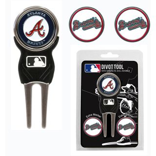 Team Golf MLB Atlanta Braves 3 Marker Signature Divot Tool Pack (637556951458)