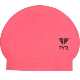 TYR Latex Swim Cap, Pink