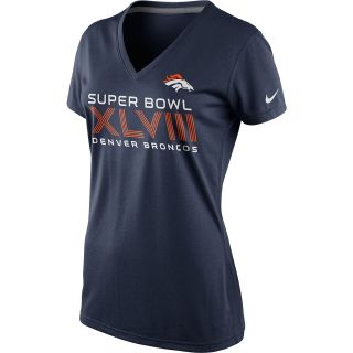 NIKE Womens Denver Broncos 2013 Super Bowl Bound XLVIII Legend Short Sleeve T 