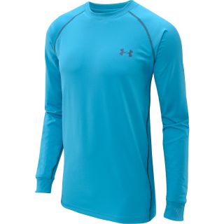 UNDER ARMOUR Mens ColdGear Infrared Long Sleeve Crew Top   Size Small, Pirate
