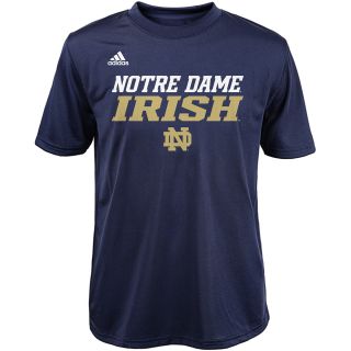 adidas Youth Notre Dame Fighting Irish Sideline Game ClimaLite Short Sleeve T 