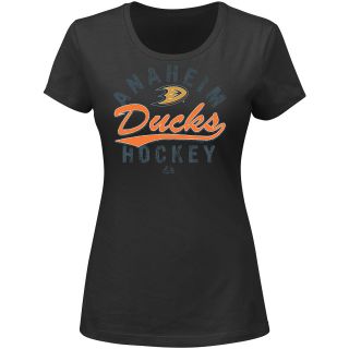 MAJESTIC ATHLETIC Womens Anaheim Ducks Behind The Glass Short Sleeve T Shirt  