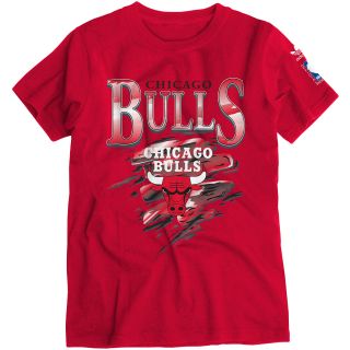 adidas Youth Chicago Bulls Retro Swirl Short Sleeve T Shirt   Size Xl, Red