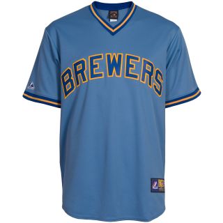 Majestic Athletic Milwaukee Brewers Blank Replica Cooperstown Alternate Jersey  