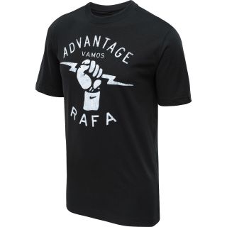 NIKE Mens Rafa Short Sleeve Tennis T Shirt   Size 2xl, Black
