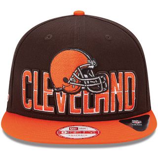NEW ERA Mens Cleveland Browns Draft 9FIFTY Snapback Cap, Red