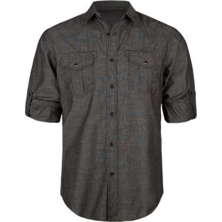 Aston Mens Shirt Charcoal In Sizes Medium, Small, X Large, Large