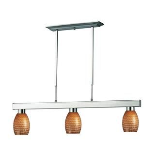 Players Caramel Glass 3 light Fixture