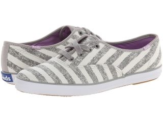 Keds Champion Washed Stripe Womens Lace up casual Shoes (Gray)
