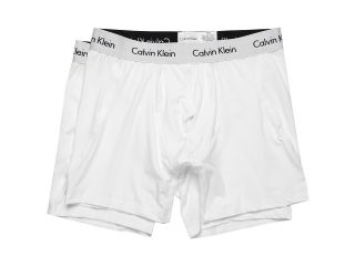 Calvin Klein Underwear Microfiber Stretch 2 Pack Boxer Brief U8722 Mens Underwear (White)