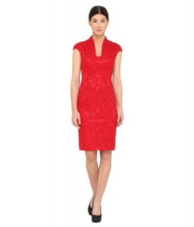 Rachel Roy S/S Lace Dress Womens Dress (Red)
