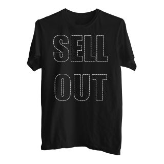 Stitched Sell Out Tee, Black, Mens