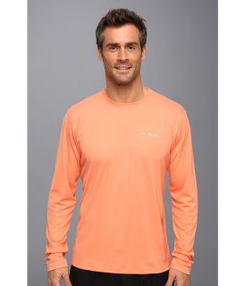 Columbia PFG ZERO Rules L/S Shirt Mens T Shirt (Pink)