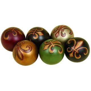 Multicolor Ceramic Balls (set Of 6)