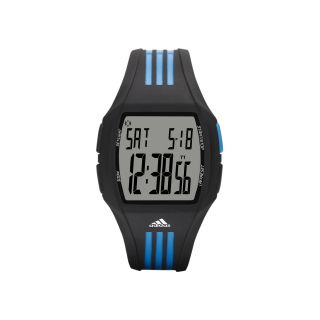 Adidas Paruko Mens Black & Blue Digital Chronograph Sport Watch