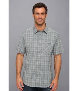 Columbia Royce Peak Plaid S/S Shirt Mens Short Sleeve Button Up (Gray)