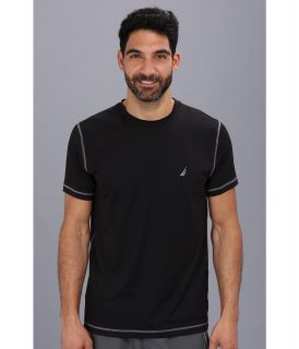Nautica Performance Tech S/S Crew Neck T Shirt Mens T Shirt (Black)