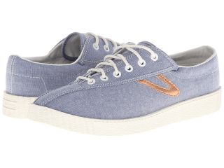 Tretorn Nylite Chambray Womens Lace up casual Shoes (Blue)