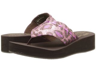 Roper Kids Glitter Leopard Print Sandal Girls Shoes (Pink)