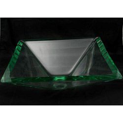 Clear Square Glass Sink Bowl