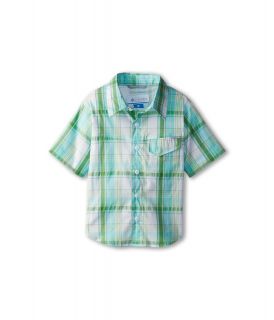 Columbia Kids Silver Rdge III S/S Shirt Boys Short Sleeve Button Up (Green)