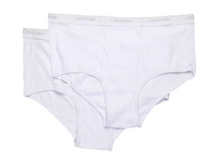 Calvin Klein Underwear Big Tall Big Brief 2 Pack U3280 Mens Underwear (White)