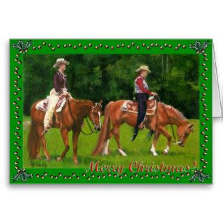 Quarter Horse Western Pleasure Christmas Card