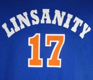 Jeremy Lin LINSANITY New York Basketball Knicks #17 T Shirt Tee Clothing