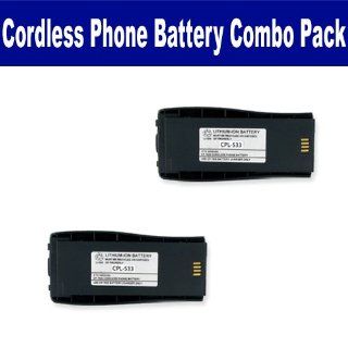 CISCO 74 2897 02 Cordless Phone Combo Pack includes 2 x EM CPL 533 Batteries Electronics