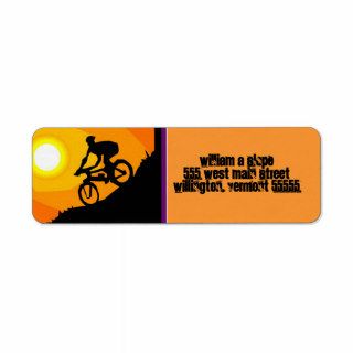 Cycling Biking Sports Return Address Label