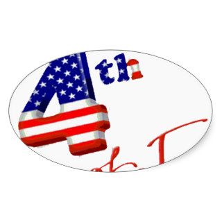 Happy 4th of July, Happy Independence day Sticker