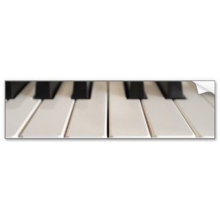 Electronic piano keyboard bumper sticker
