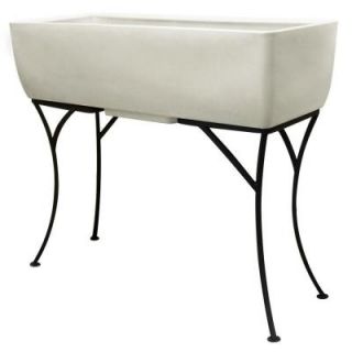 36 in. x 15 in. Latte Elevated Planter with Stand 56030002002581