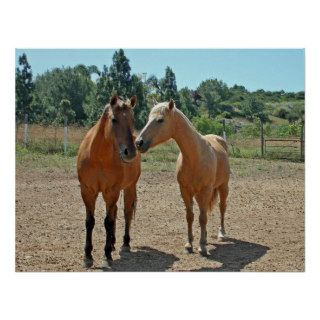 'Thumper' and Palomino horse poster